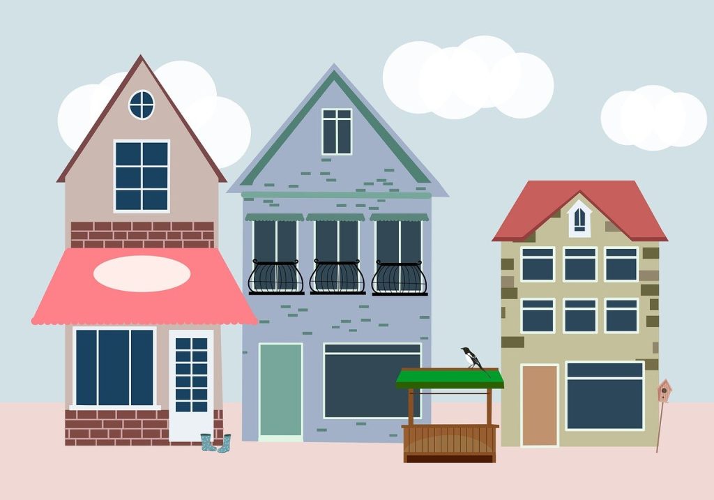 houses, cottages, street, drawing, background, neighbourhood, home-9442768.jpg